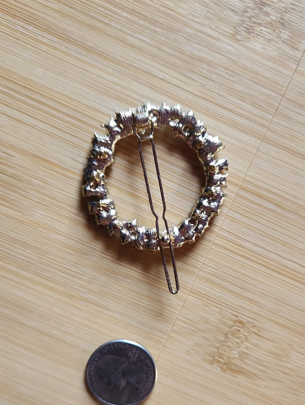 Multicolor Crystal Circle Hair Pin - Women Jewelry *A8